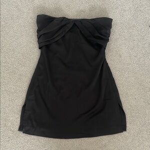 Elegant Black Strapless Dress
